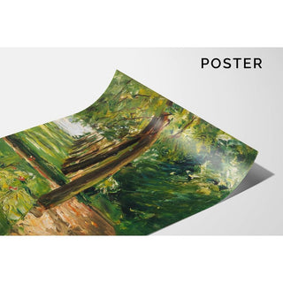 L'allée de bouleaux du Wannseegarten vers l'est - Max Liebermann | Reproduction Tableau Décoration murale affiche copie
