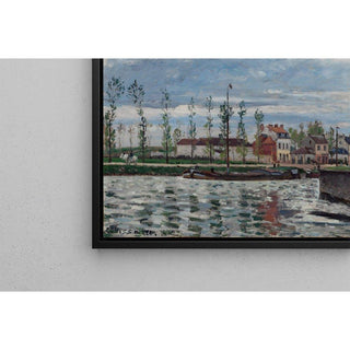 L'écluse de Pontoise 1872 - Camille Pissarro | Reproduction Tableau Décoration murale affiche copie