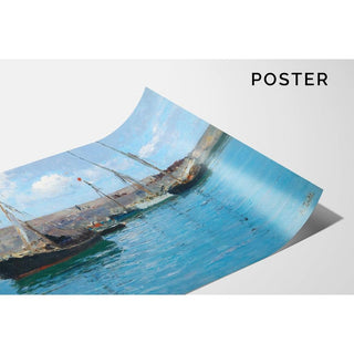 L'embarcadère de Krems - Alfred Zoff | Reproduction Tableau Décoration murale affiche copie