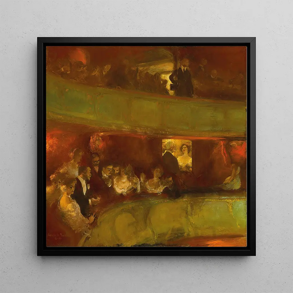 L'entracte souvenir d'Italia - Gaston La Touche — kehystetty taideteos seinällä