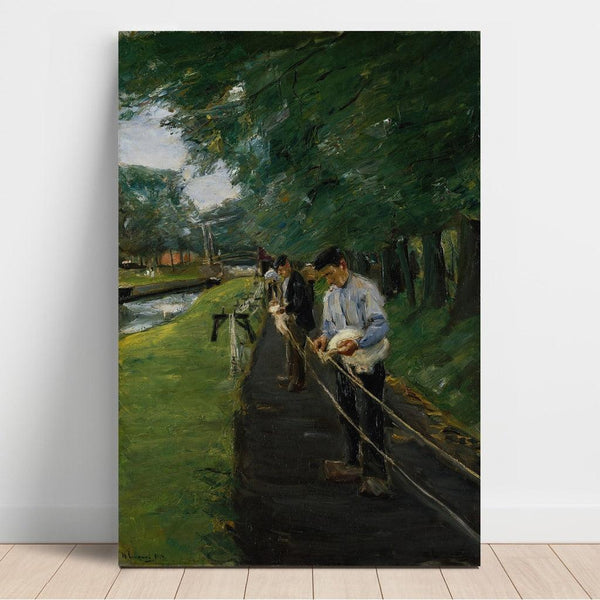 Maalauksen jäljennös La Corderie à Edam - Max Liebermann