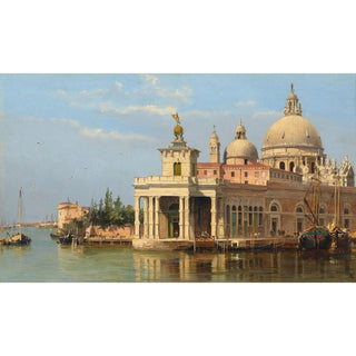 La Dogana avec Santa Maria della Salute, Venise - Antonietta Brandeis | Reproduction Tableau Décoration murale affiche copie
