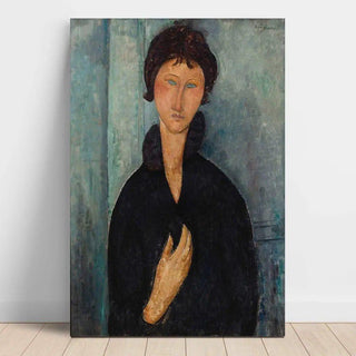 La Femme aux yeux bleus - Amedeo Modigliani | Reproduction Tableau Décoration murale affiche copie