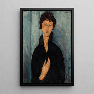 La Femme aux yeux bleus - Amedeo Modigliani | Reproduction Tableau Décoration murale affiche copie