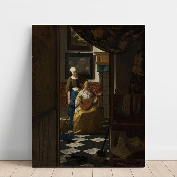 Maalauksen jäljennös Rakkauskirje - Johannes Vermeer