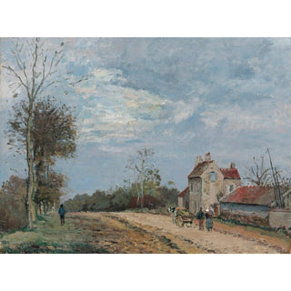 La Maison de Monsieur Musy, Route de Marly, Louveciennes - Camille Pissarro | Reproduction Tableau Décoration murale affiche copie
