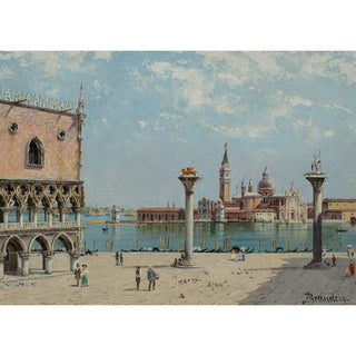 La Place Saint-Marc - Antonietta Brandeis | Reproduction Tableau Décoration murale affiche copie