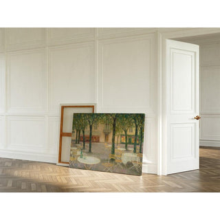 La Place des buveurs d'eau, Aix-les-Bains - Henri Le Sidaner | Reproduction Tableau Décoration murale affiche copie