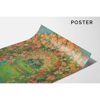 La Roseraie, Gerberoy - Henri Le Sidaner | Reproduction Tableau Décoration murale affiche copie