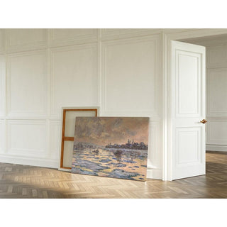 La Seine à Lavacourt, Débâcle - Claude Monet | Reproduction Tableau Décoration murale affiche copie
