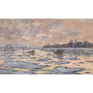 La Seine à Lavacourt, Débâcle - Claude Monet | Reproduction Tableau Décoration murale affiche copie
