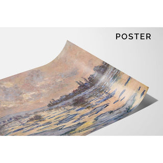 La Seine à Lavacourt, Débâcle - Claude Monet | Reproduction Tableau Décoration murale affiche copie