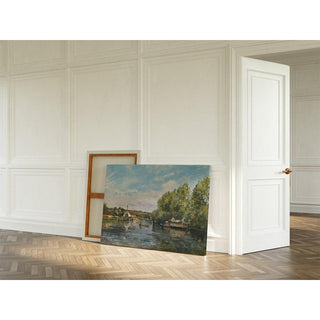 La Seine à Port-Marly - Camille Pissarro | Reproduction Tableau Décoration murale affiche copie