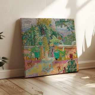 La Terrasse ou Une Terrasse à Grasse - Pierre Bonnard | Reproduction Tableau Décoration murale affiche copie