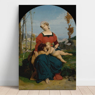 La Vierge, L'Enfant Jésus et Saint Jean - Jean-Léon Gérôme | Reproduction Tableau Décoration murale affiche copie