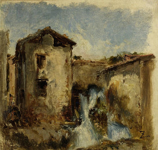 La cascade - Félix Ziem