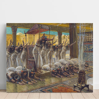 La reine de Saba rend visite à Salomon - James Tissot | Reproduction Tableau Décoration murale affiche copie