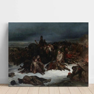 La retraite de l'Armée de Napoléon à partir de la Russie en 1812 d'Ary Scheffer | Reproduction Tableau Décoration murale affiche copie