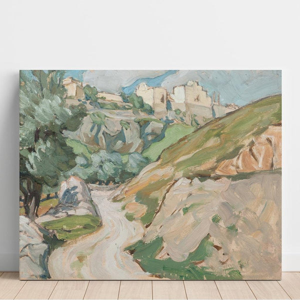 Maalauksen jäljennös Jerusalemin tie, luonnos - Anna Boberg
