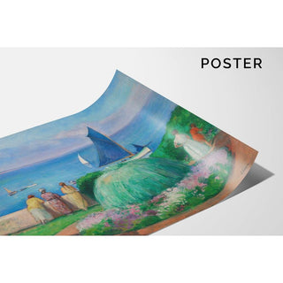 La voile bleue, Préfailles - Henri Lebasque | Reproduction Tableau Décoration murale affiche copie