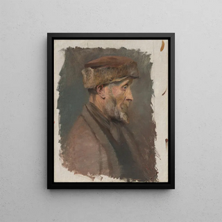 Ladislav Mednynszky - Study of a Poor Old Man in a Fur Cap.webp