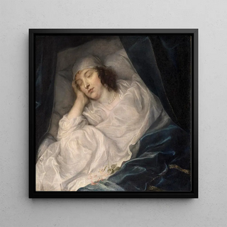 Lady Digby sur son lit de mort - Anthony van Dyck
