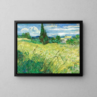 Le Champ de blé vert avec cyprès - Vincent Van Gogh | Reproduction Tableau Décoration murale affiche copie