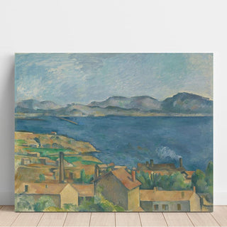 Le Golfe de Marseille vu de l'Estaque - Paul Cézanne | Reproduction Tableau Décoration murale affiche copie