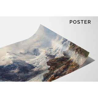 Le Grossglockner - Edward Theodore Compton | Reproduction Tableau Décoration murale affiche copie