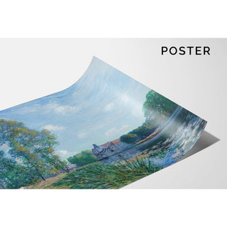 Le Loing à Moret, en Été - Alfred Sisley | Reproduction Tableau Décoration murale affiche copie