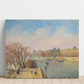Le Louvre, soleil d’hiver - Camille Pissarro | Reproduction Tableau Décoration murale affiche copie