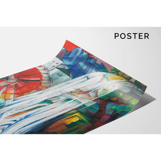 Le Moulin ensorcelé - Franz Marc | Reproduction Tableau Décoration murale affiche copie