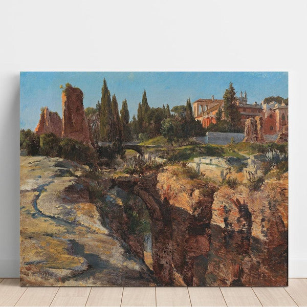 Maalauksen jäljennös Le Palatin à Rome - Edward Theodore Compton