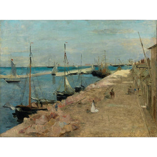Le Port de Cherbourg de Berthe Morisot | Reproduction Tableau Décoration murale affiche copie