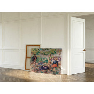 Le Repos sur l'herbe - Pierre-Auguste Renoir | Reproduction Tableau Décoration murale affiche copie