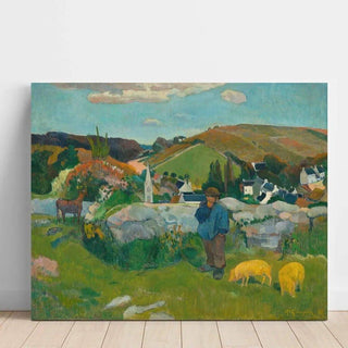 Le gardien de porcs - Paul Gauguin | Reproduction Tableau Décoration murale affiche copie