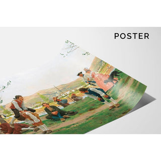 Le jeu du saute-mouton - Raffaello Sorbi | Reproduction Tableau Décoration murale affiche copie