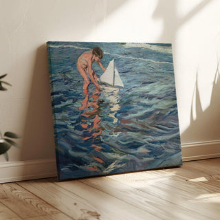 Le petit voilier - Joaquín Sorolla | Reproduction Tableau Décoration murale affiche copie