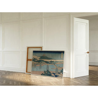 Le pont Brocart dans la province de Suō - Katsushika Hokusai | Reproduction Tableau Décoration murale affiche copie