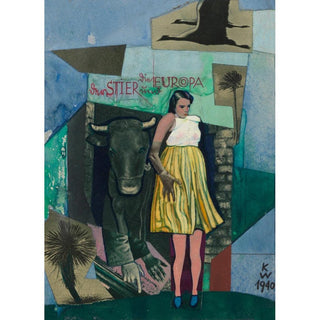 Le taureau et l'Europe - Karl Wiener | Reproduction Tableau Décoration murale affiche copie