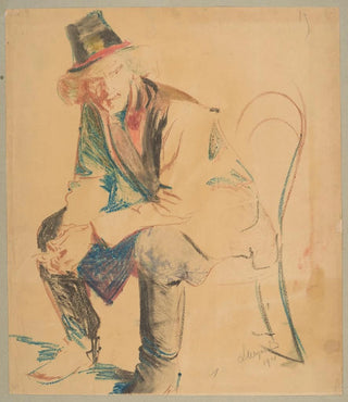 Leon Wyczkowski - Cracow peasant sitting in a chair.webp