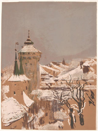 Leon Wyczkowski - Florian Gate in Cracow from the windows of the Academy of Fine Arts.webp