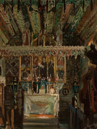 Leon Wyczkowski - Interior of the church in Dbno.webp