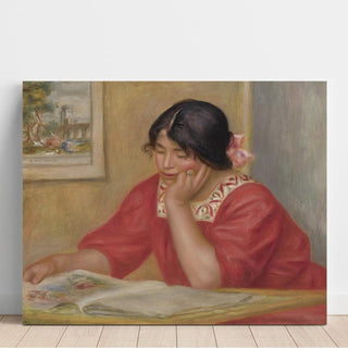 Léontine Lisant - Pierre-Auguste Renoir | Reproduction Tableau Décoration murale affiche copie