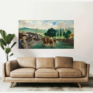 Les Courses à Longchamp - Edouard Manet | Reproduction Tableau Décoration murale affiche copie