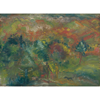 Les chasseurs et la mort - Arnold Peter Weisz-Kubínčan | Reproduction Tableau Décoration murale affiche copie