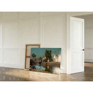 Les femmes fellahs qui puisent de l'eau - Jean-Léon Gérôme | Reproduction Tableau Décoration murale affiche copie