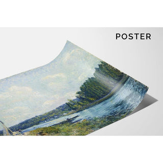 Les rives de l'Oise - Alfred Sisley | Reproduction Tableau Décoration murale affiche copie