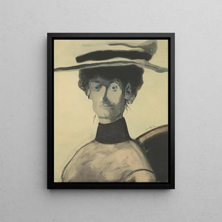 Lon Spilliaert - Vrouw met roze hoed.webp