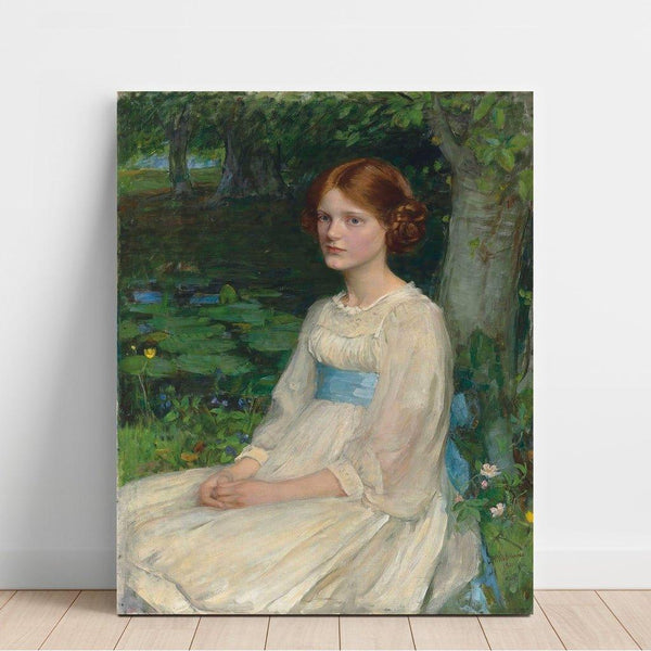 Maalauksen jäljennös Mademoiselle Betty Pollock - John William Waterhouse